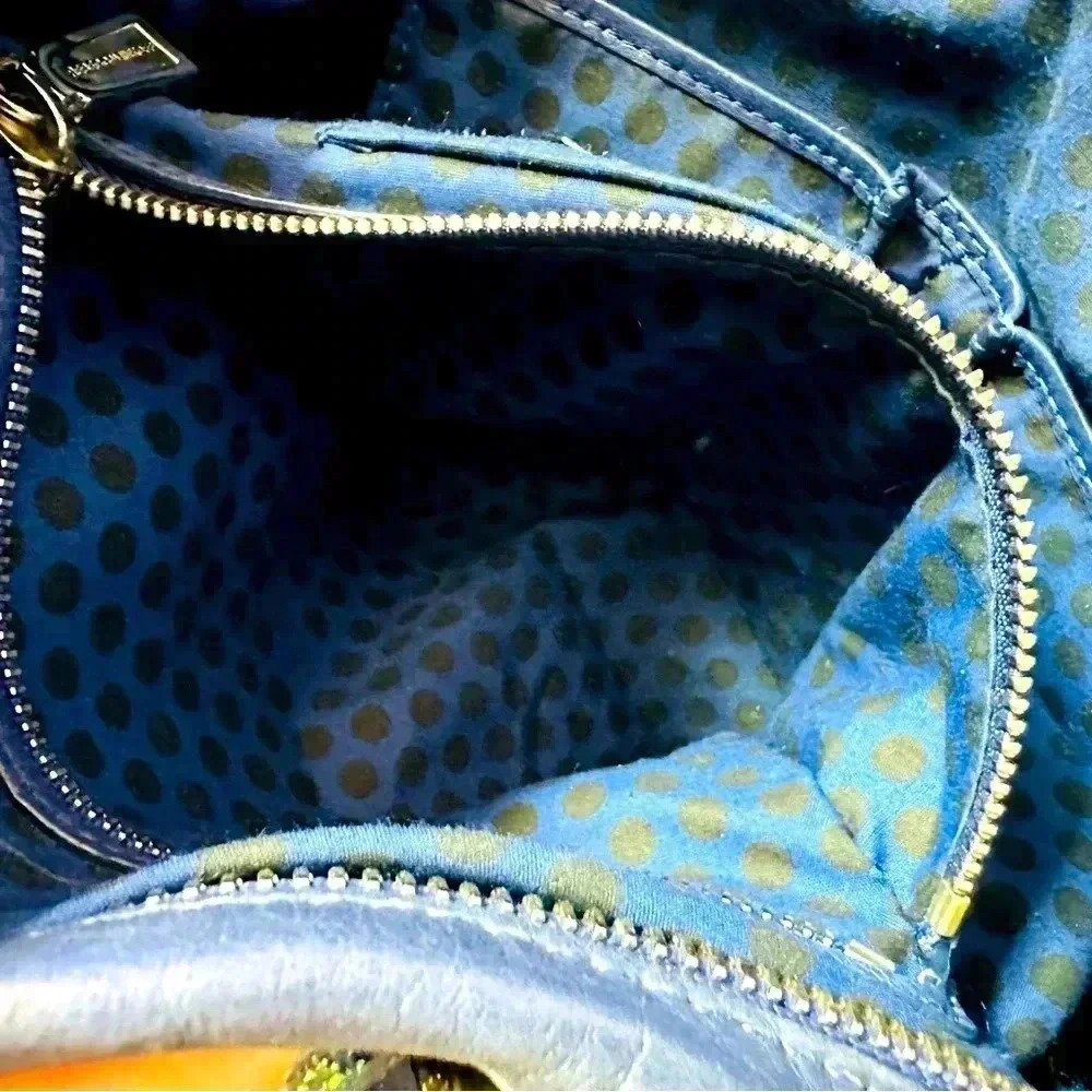 Rebecca Minkoff Blue Morning After Leather Crossbody Bag - Picture 9 of 12
